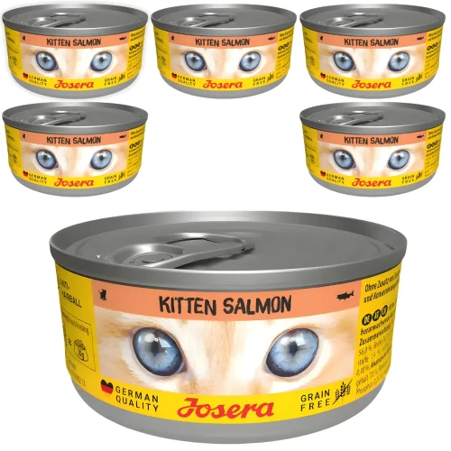 Josera Kitten Łosoś 6x85g Mokra karma dla kociąt bezzbożowa w sosie
