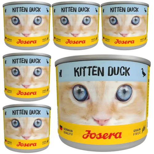 Josera Kitten Kaczka 6x200g Mokra karma dla kociąt bezzbożowa w sosie