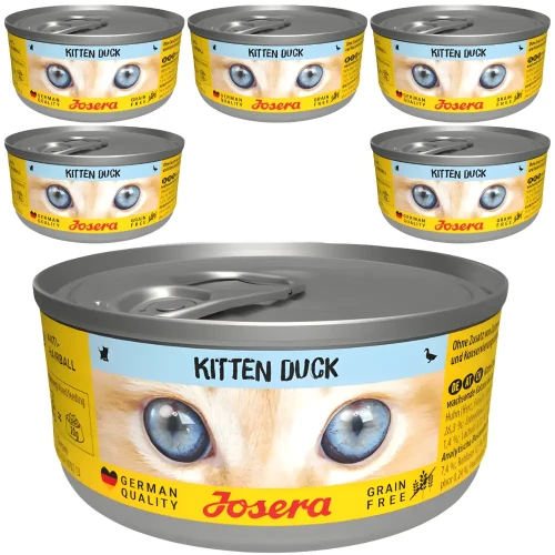 Josera Kitten Kaczka 6x85g Mokra karma dla kociąt bezzbożowa w sosie