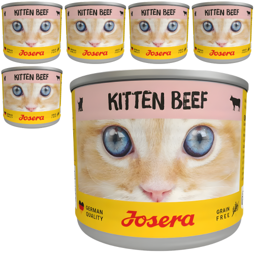 Josera Kitten Wołowina 6x200g Mokra karma dla kociąt bezzbożowa w sosie