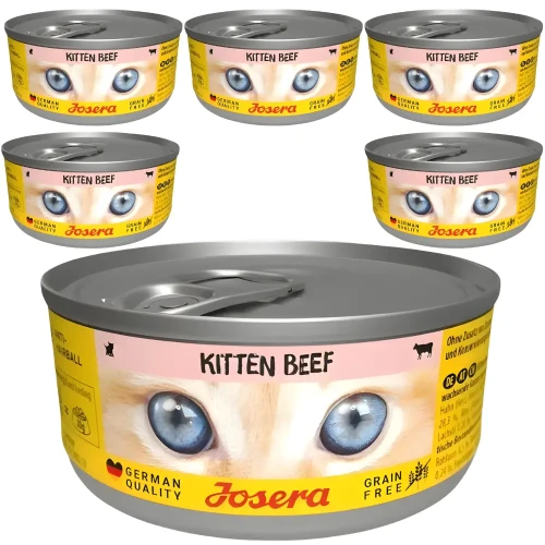 Josera Kitten Wołowina 6x85g Mokra karma dla kociąt bezzbożowa w sosie