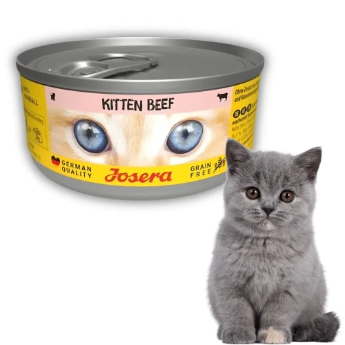 Josera Kitten Wołowina 6x85g Mokra karma dla kociąt bezzbożowa w sosie