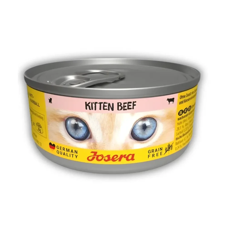 Josera Kitten Wołowina 6x85g Mokra karma dla kociąt bezzbożowa w sosie