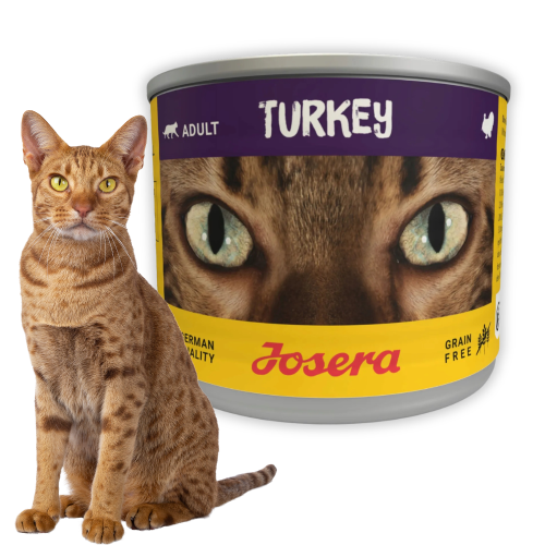 Josera Adult Indyk 6x200g Mokra karma dla kota bezzbożowa w puszce