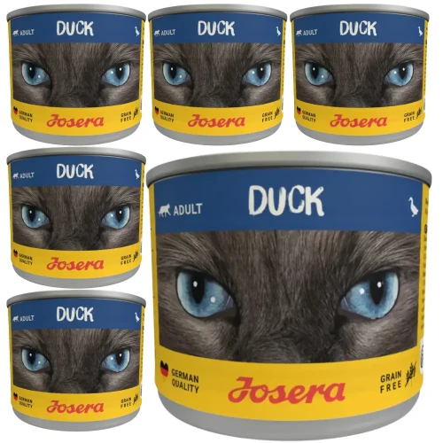 Josera Adult Kaczka 6x200g Mokra karma dla kota bezzbożowa w sosie