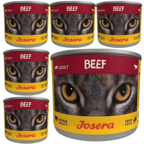 Josera Adult Wołowina 6x200g Mokra karma dla kota bezzbożowa puszka