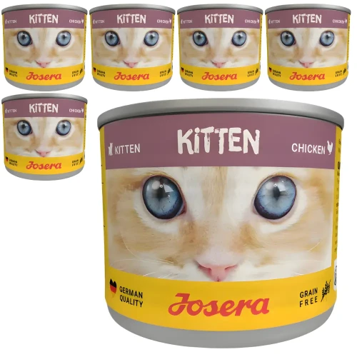 Josera Kitten Chicken 6x200g Mokra karma dla kociąt kurczak puszka
