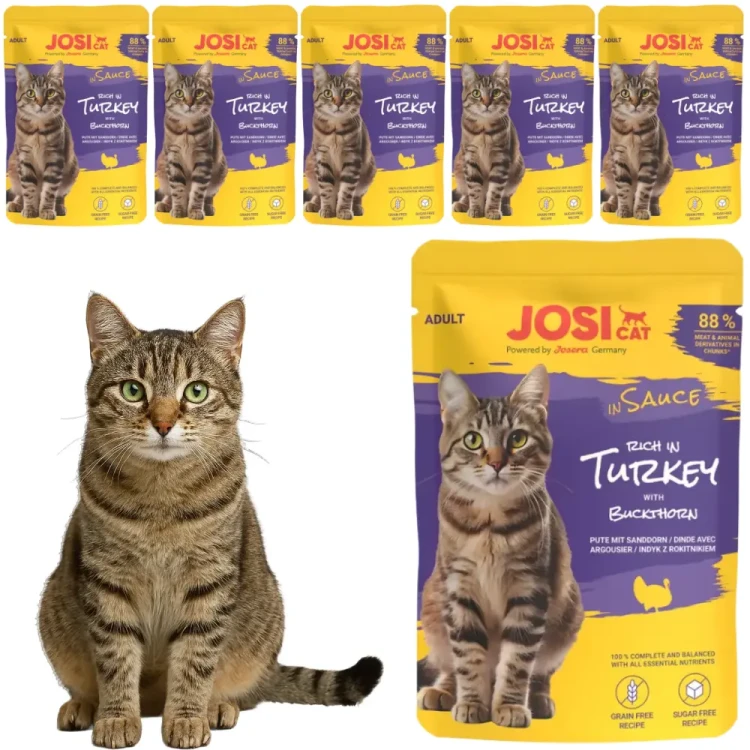 Josera JosiCat bogaty w indyka w sosie  6x85 g