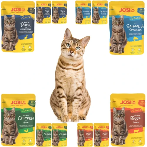JosiCat w Sosie mix smakow 12x85g Mokra karma dla kota saszetka
