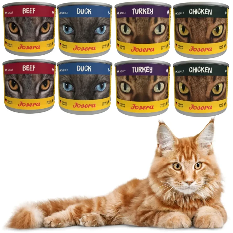 Josera Adult mix smaków 8x200g Mokra karma dla kota bezzbożowa puszka