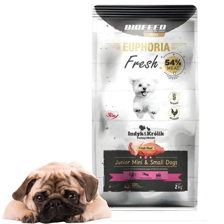 Euphoria Fresh Junior indyk królik 2 kg na mocne stawy