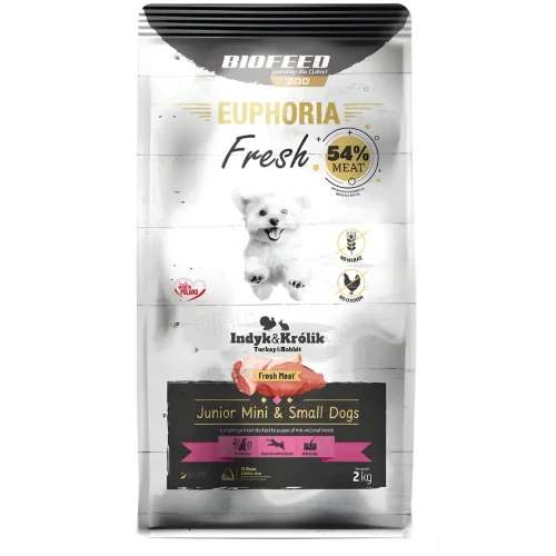 Euphoria Fresh Junior indyk królik 2 kg na mocne stawy