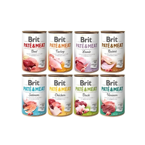Brit Pate & Meat Mix smaków 16x400g Mokra karma dla psa