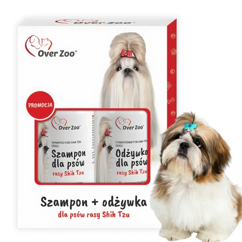 Over Zoo Zestaw dla Shih Tzu Szampon 250ml i Odżywka 240ml dla psa