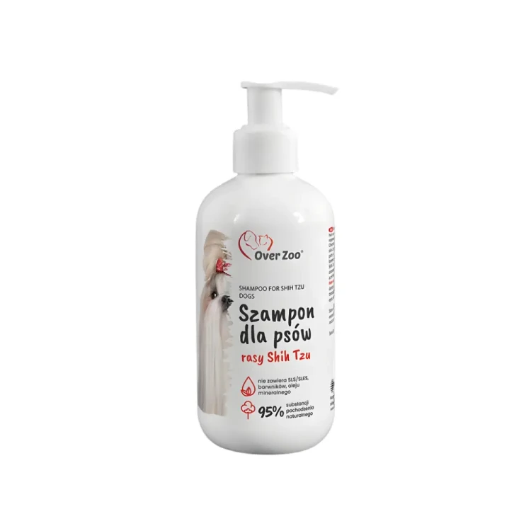 Over Zoo Szampon dla Psów Rasy Shih Tzu 250ml Nawilża i ułatwia czesanie