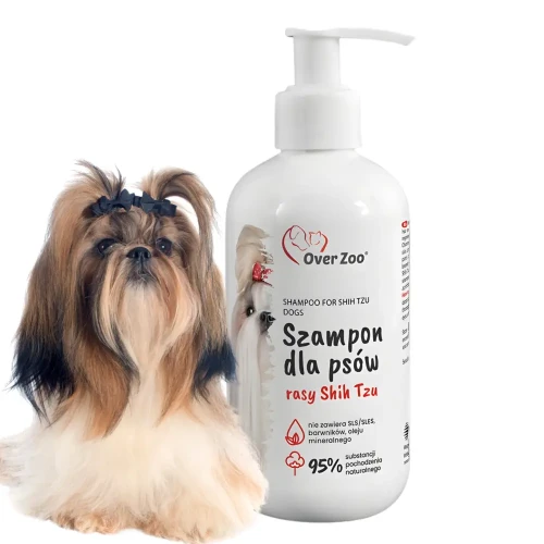 Over Zoo Szampon dla Psów Rasy Shih Tzu 250ml Nawilża i ułatwia czesanie