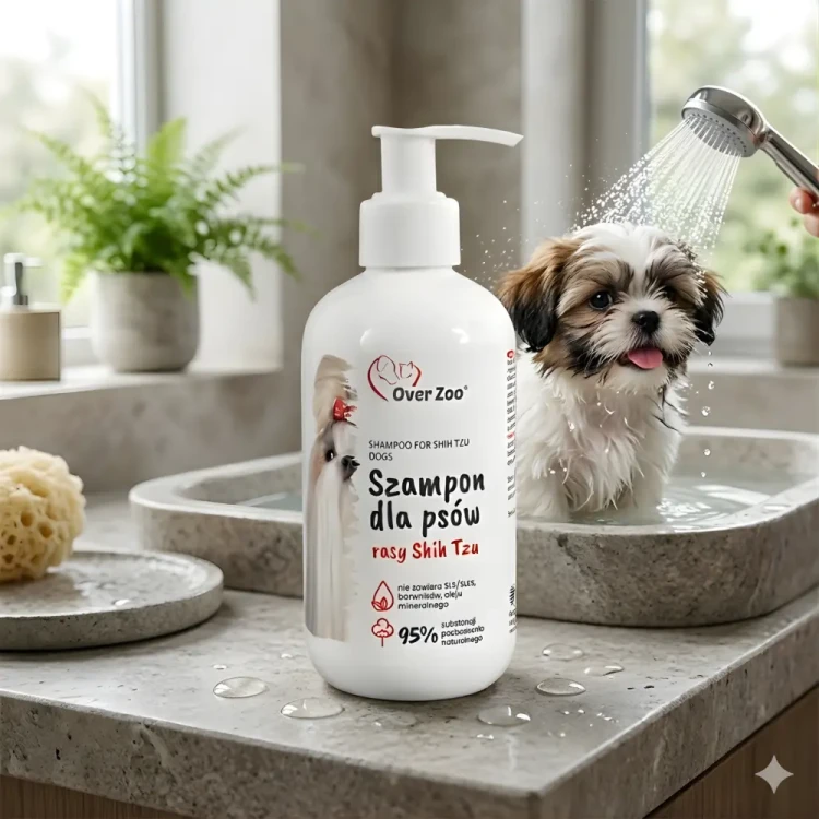 Over Zoo Szampon dla Psów Rasy Shih Tzu 250ml Nawilża i ułatwia czesanie