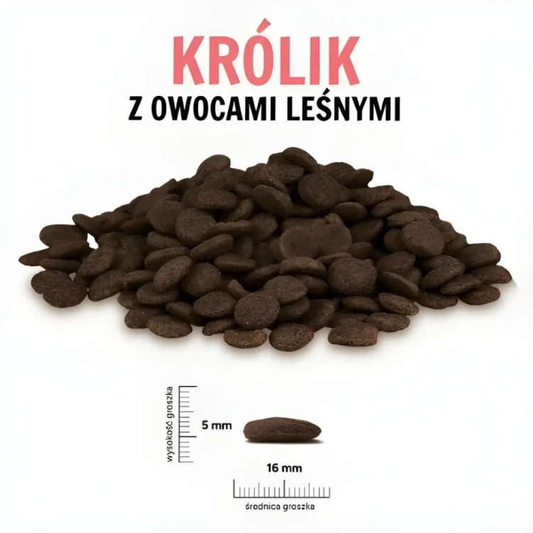 Paka Zwierzaka Królik z owocami leśnymi „L” 1,5 kg Sucha karma dla psa