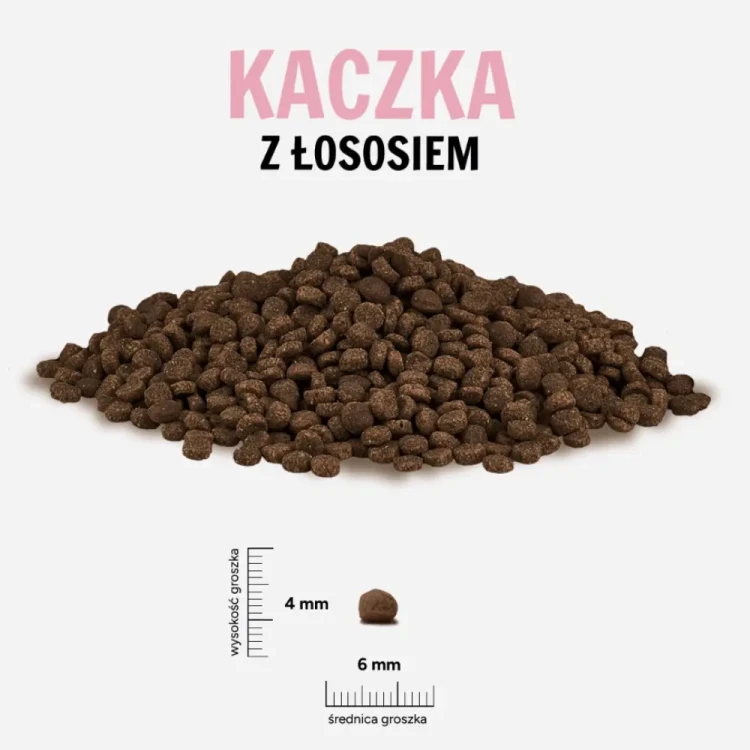 Paka Zwierzaka Kaczka z łososiem PUPPY S 3kg bezzbożowa sucha karma dla szczeniąt