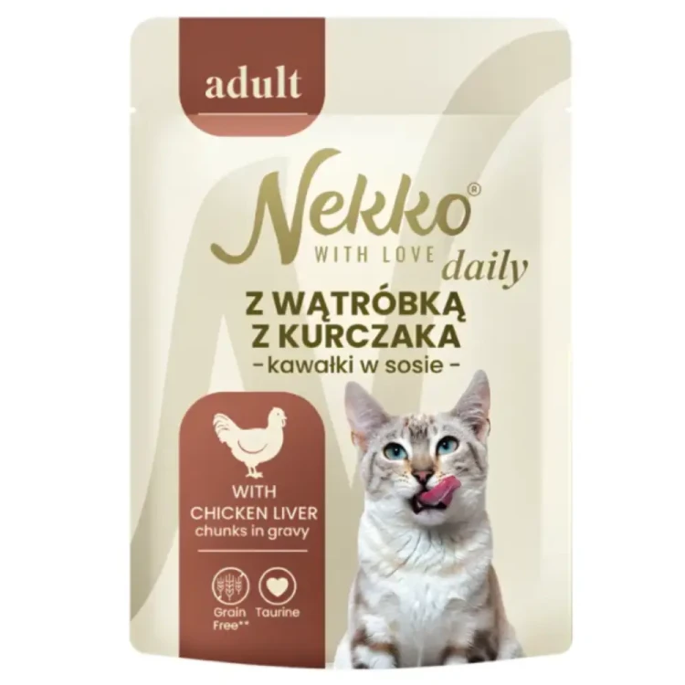 Nekko Daily mix smaków w Sosie 12x85g mokra karma dla kota adult