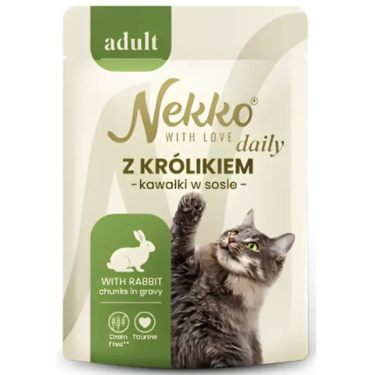 Nekko Daily mix smaków w Sosie 12x85g mokra karma dla kota adult