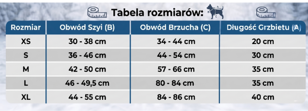 tabela-rozmiarow-kamizelka-ratunkowa-kapok-pies-wody.webp