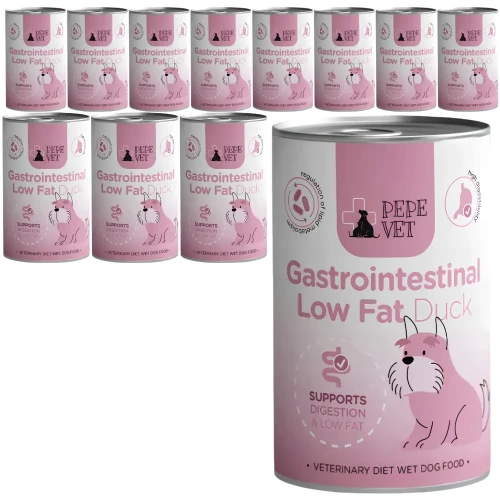 Pepe Vet Gastro Kaczka 12x400g trawienie pies