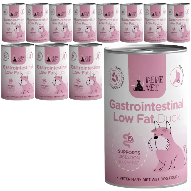 Pepe Vet Gastro Kaczka 12x400g trawienie pies