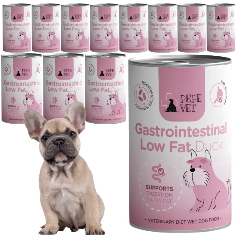 Pepe Vet Gastro Kaczka 12x400g trawienie pies