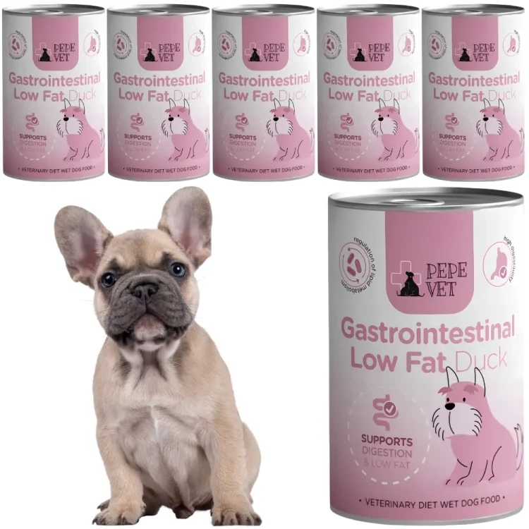 Pepe Vet Gastro Kaczka 6x400g trawienie pies