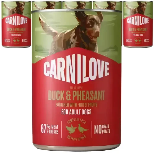 Carnilove Duck & Pheasant 6x400g mokra karma dla psa bezzbożowa