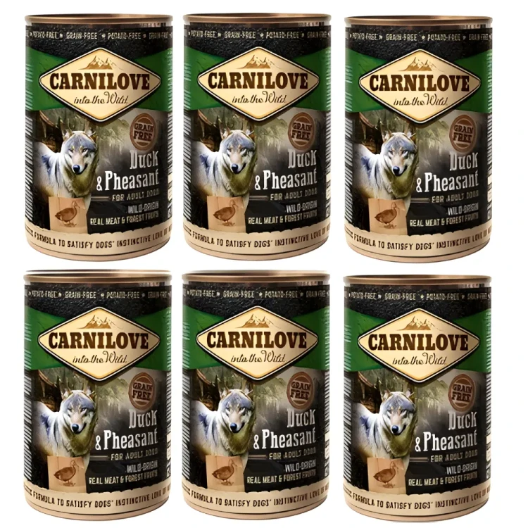 Carnilove Duck & Pheasant 6x400g mokra karma dla psa bezzbożowa