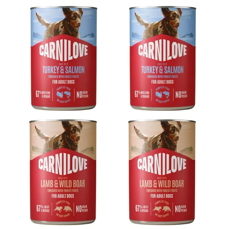 Carnilove Dog Turkey Reindeer 400g Bezzbożowa mokra karma dla psa z dziczyzną