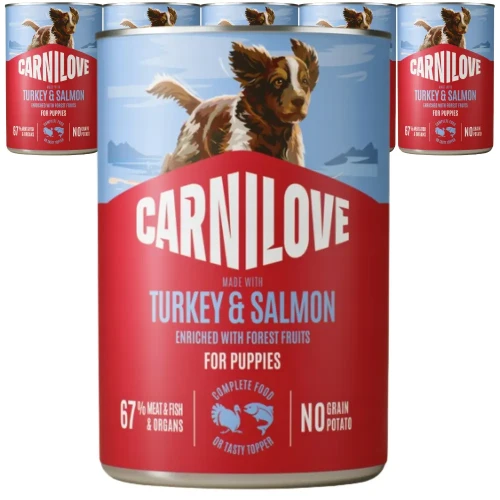 Carnilove Wild Meat Salmon&Turkey Puppies 6x400g Mokra karma dla szczeniąt