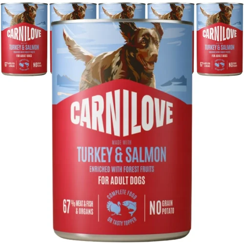 Carnilove Wild Meat Salmon&Turkey 6x400g Mokra karma dla psa