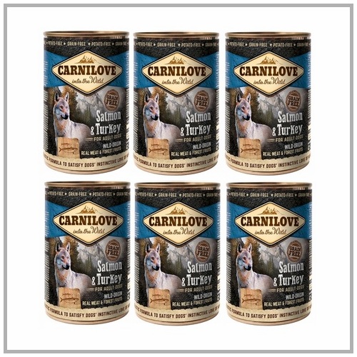 Carnilove Wild Meat Salmon&Turkey 6x400g Mokra karma dla psa