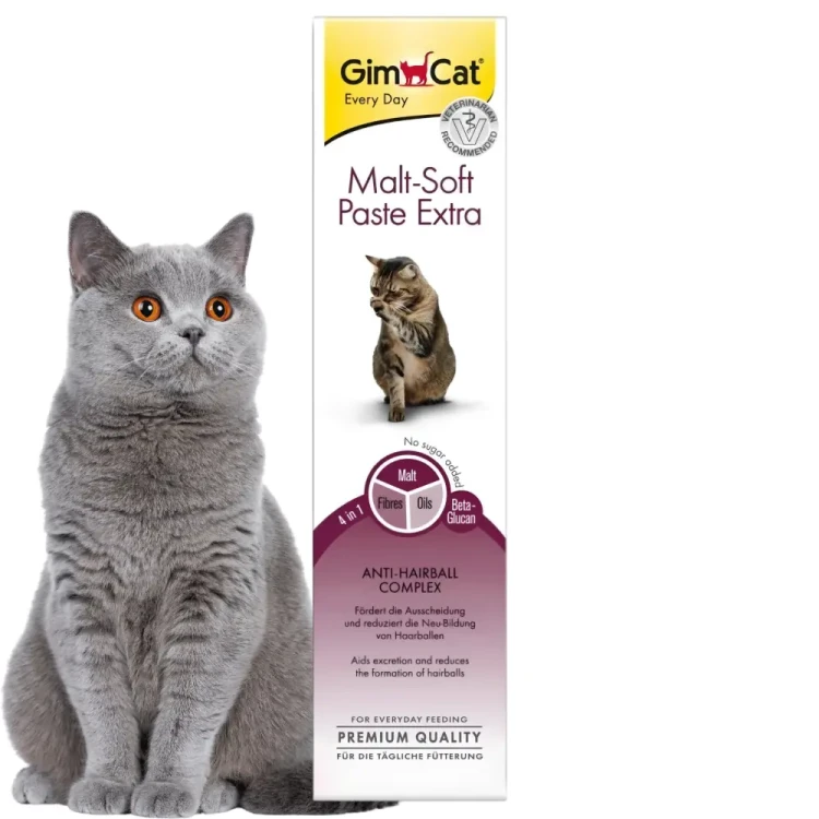 GimCat Malt Soft Extra Pasta 200g Odkłaczająca dla kota na kłaczki