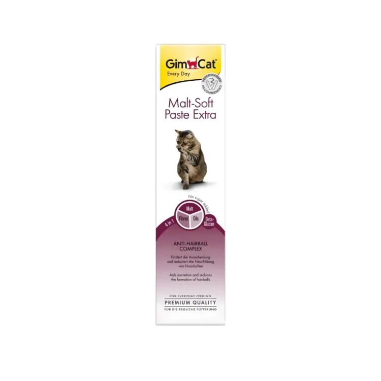 GimCat Malt Soft Extra Pasta 2x100g Odkłaczająca dla kota na kłaczki