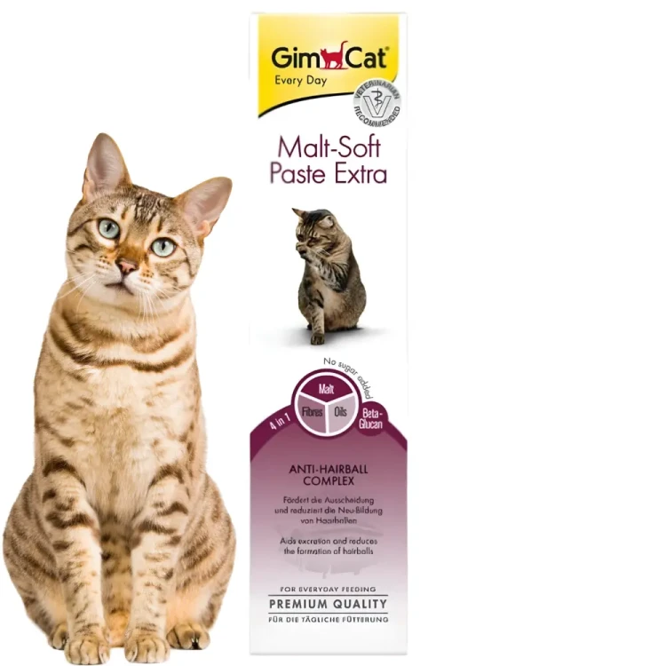GimCat Malt Soft Extra Pasta 2x100g Odkłaczająca dla kota na kłaczki