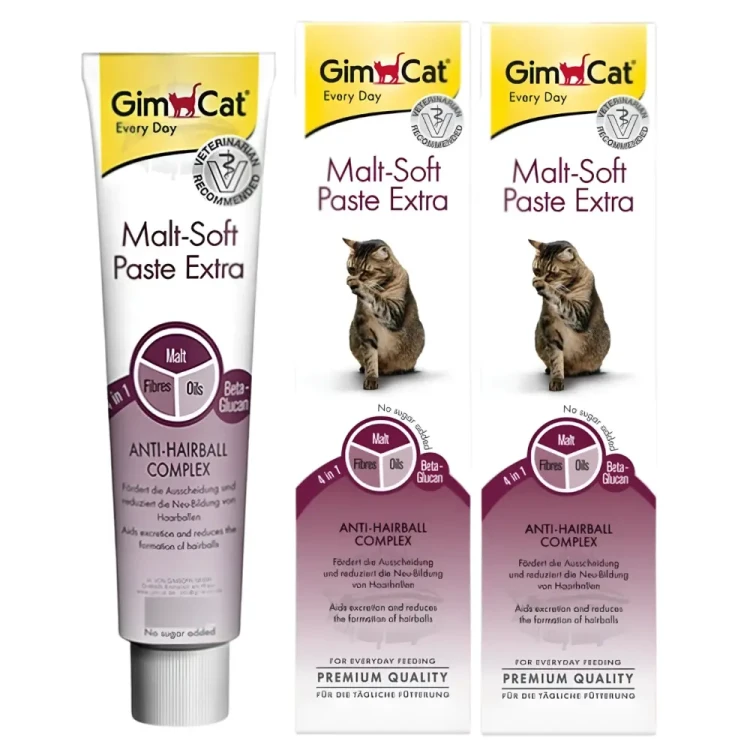 GimCat Malt Soft Extra Pasta 2x100g Odkłaczająca dla kota na kłaczki