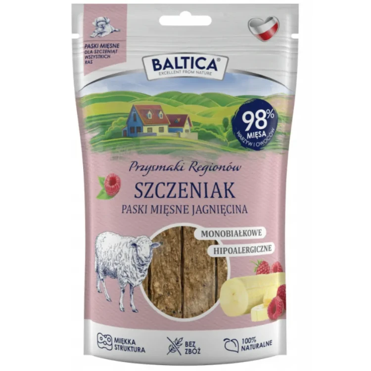 Przysmaki Mięsne paski Szczeniak Jagnięcina 90g