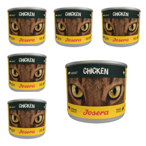 Josera Adult Kurczak 6x200g Mokra karma dla kota bezzbożowa puszka.png