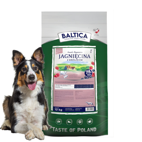 Baltica Smaki Regionów 12 kg Sucha karma dla psa jagnięcina z królikiem M/L