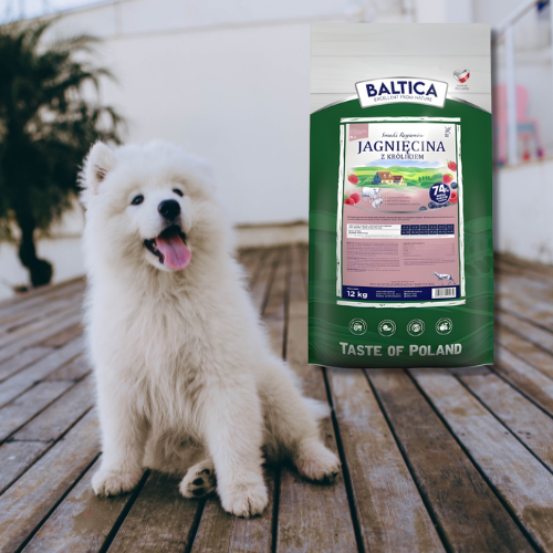 Baltica Smaki Regionów 12 kg Sucha karma dla psa jagnięcina z królikiem M/L
