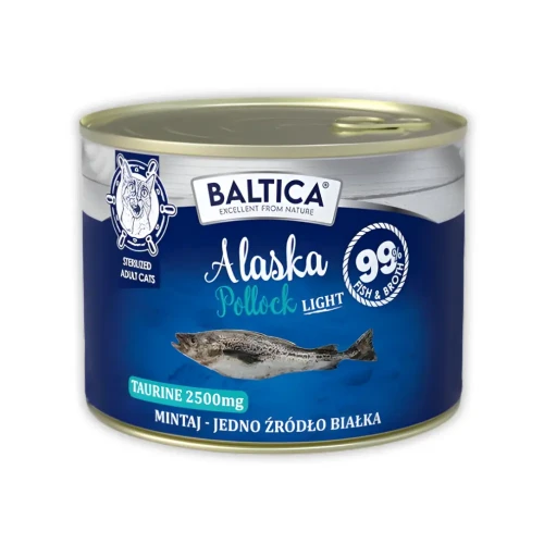 Baltica Excellent Light mokra karma dla kota mintaj alaskański 185g