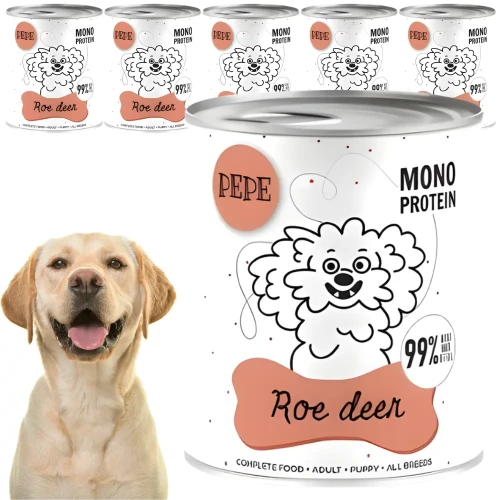 Paka Zwierzaka Sarna 6x800 g Mokra karma dla psa monoproteinowa