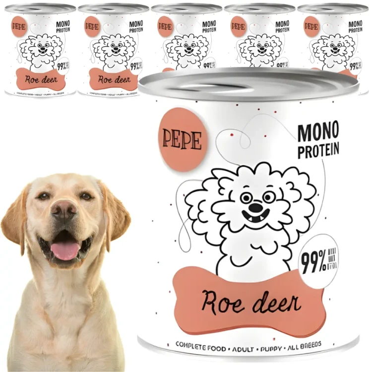 Paka Zwierzaka Sarna 6x800 g Mokra karma dla psa monoproteinowa