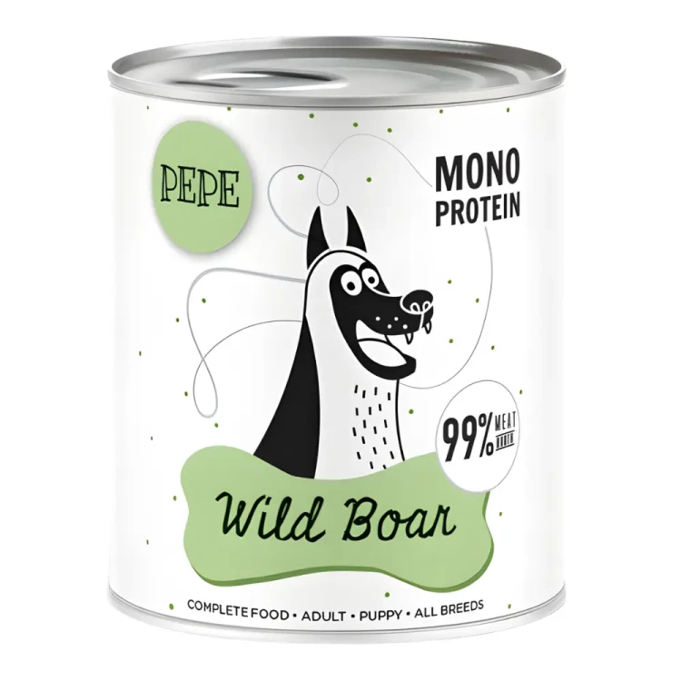 Paka Zwierzaka Dzik 12x800 g Monoproteinowa karma mokra dla psa