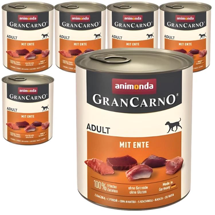 Karma mokra dla psa Animonda GranCarno Adult Kaczka 6x800 g