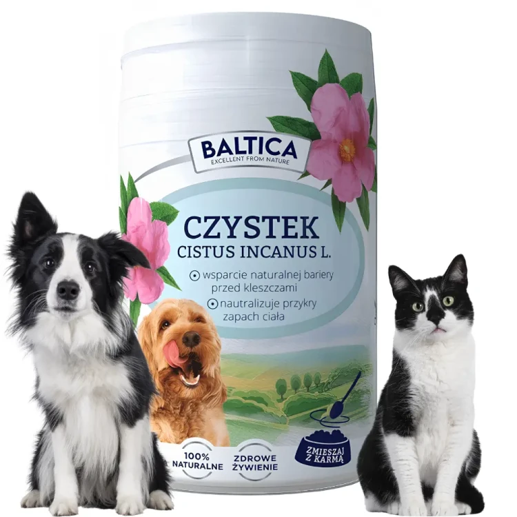 Baltica Czystek 100g Naturalna ochrona przed kleszczami dla psa i kota